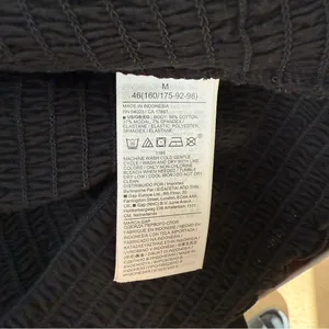 NWT GAP Long Sleeve Scoop Neck Top Black Size Medium thumbnail 5