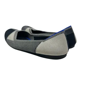 Rothy's The Flat Captoe Black White Plaid Check‎ Retired Ballerina Size 7 thumbnail 10