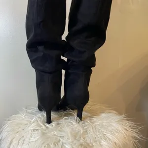 ROBIN STILLETO BOOT JUST FAB WOMENS SZ 8.5 Black thumbnail 3