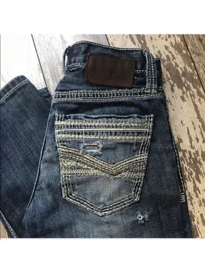 BKE Aiden Straight Distressed Jeans Size 26 Short thumbnail 3