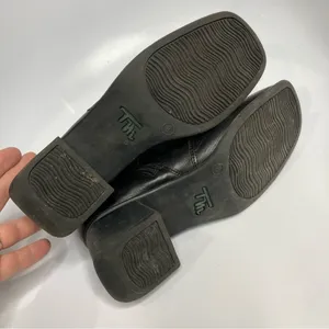Thom McAn leather Y2K boots size 8‎ Black thumbnail 9