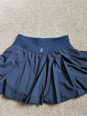 FP Movement by Free People Navy Pleated Mini Skirt thumbnail 2