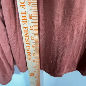 Aritzia Babaton Long Sleeve‎ Top Brown Medium Fitted Soft Casual Retro thumbnail 5