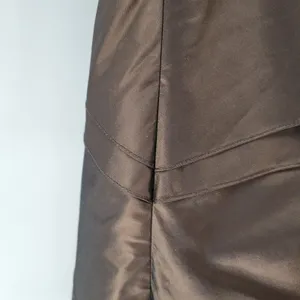 Rina di Montella Silk Jacket Dress 2 Pc 10 Brown Trumpet Tiered Mother of Bride thumbnail 7