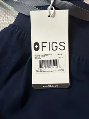 Figs High Waisted Yola Scrub Pant Navy Size XSP thumbnail 5