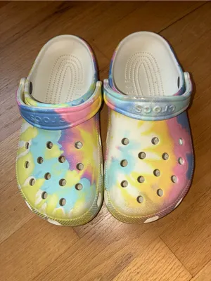 CROCS Classic Clog - Yellow Multi Tie-Dye thumbnail 2