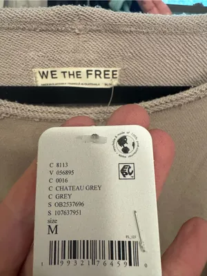 NWT Free People We The Free To The East Pullover - Chateau Grey - medium thumbnail 11