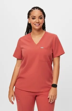 Figs Catarina Scrub Top Size XXS Clay thumbnail 1
