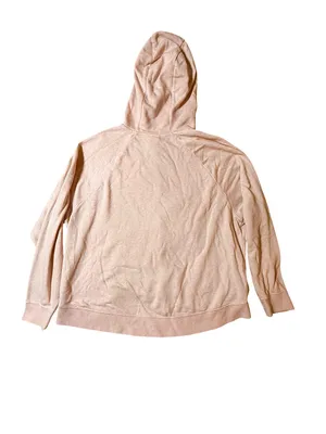 Nike Sportswear Women’s 1/4 Zip Club Essential Fleece Hoodie Medium Pink Oxford thumbnail 3