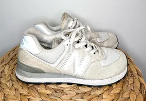 New Balance 574 Core Sneakers in Nimbus Cloud and White Colorway Retro Shoe thumbnail 1