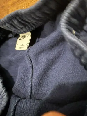 Nike Jordan Dark Blue Sweatpants with White Swoosh Accent thumbnail 3