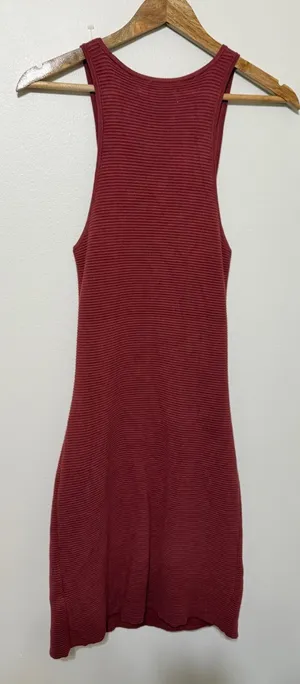 Abercrombie & Fitch Elevated Scuba Knit Ribbed Mini Bodycon Dress Size Medium thumbnail 1