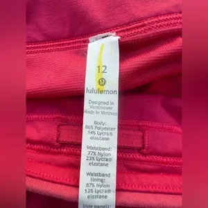 Lululemon Athletica Womens size 12 pink Athletic Shorts thumbnail 7