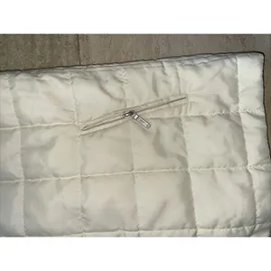 Lauren Ralph Lauren Womens Medium Vest Cream Quilted Fur Collar Full‎ Zip thumbnail 2