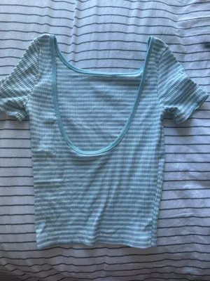 backless striped tee Blue Size XS thumbnail 2
