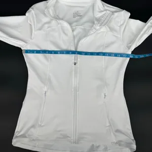Queenie Ke White Full Zip Athletic Jacket L Size L thumbnail 6