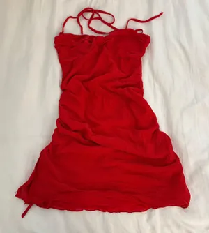 Red Glittery Mini Dress thumbnail 2