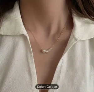Delicate One Piece Imitation Pearl Dainty Design Neclace thumbnail 1