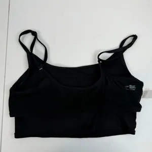 Aerie Sz L‎ Real Good Scoop Neck Ribbed Bralette Black Padded Pullover Seamless thumbnail 7