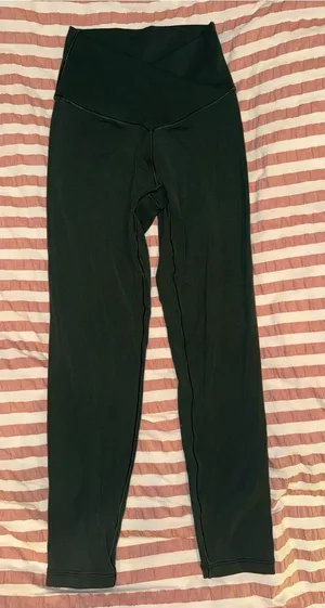 Offline by aerie crossover green leggings thumbnail 1