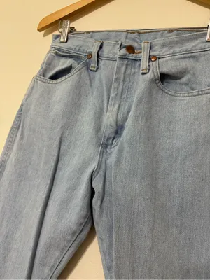 Wrangler Cowboy Cut Light Wash Straight Leg Jeans 1x30 thumbnail 2