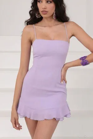 Lucy in the Sky Lavender Sleeveless Bow Dress thumbnail 1
