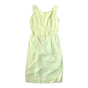 ILGWU pale yellow three piece dress 60 70 small medium lace hair pics thumbnail 4