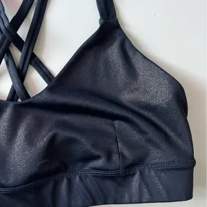 Joy Lab • Navy Shimmer Strappy Sports Bra thumbnail 2