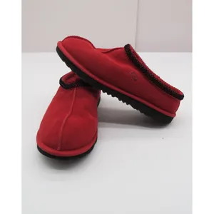 UGG Tasman Red Suede Sheepskin Lined Slippers Mens 6 Womens 8 1019066 thumbnail 11