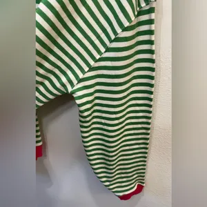 We The Free NWOT Free People Classic Striped Oversized Crewneck Green Top Size L thumbnail 11