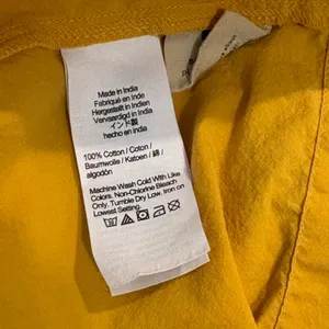 Madewell Flutter Sleeve Square Neck Mini Dress Marigold Yellow Summer Size Large thumbnail 6