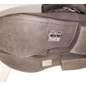 Ruiee Women's Knee High Boots Black Round Toe S Buckle Accent Size 8 thumbnail 5