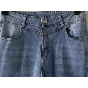 NWOT ~ Boho Washed Out Casual Denim Hippie Chic Blue Jeans ~ Women's Size LARGE thumbnail 2