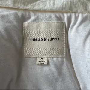 🤍Thread & Supply Cropped Puffer Vest – Ivory🤍 ~Size Medium ☀️like new cond thumbnail 11