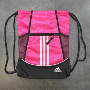 Adidas Alliance II Hot Pink Black Drawstring Sackpack Backpack Mesh Sides thumbnail 1