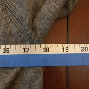 Gap merino wool blend gray long cardigan small button up career thumbnail 5