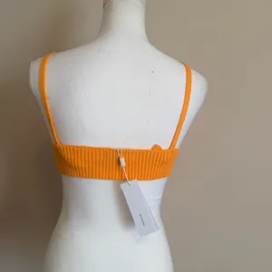 NWT 525 Revolve women's knit bralette size medium in orange thumbnail 6