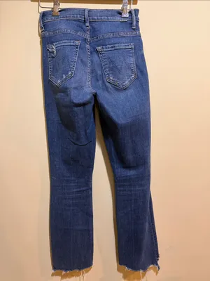 Women’s Mother The Insider Crop Step Chew Wash Dancing On Coals Jeans thumbnail 5