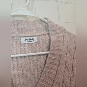 Ultra Soft Chunky Cardigan Pink thumbnail 5