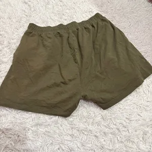 Guess Fleece Pull‎ On Logo Shorts Olive green gold size large thumbnail 2