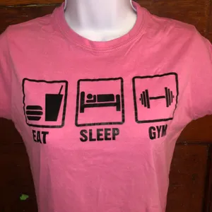 Eat Sleep Gym Top Pink Size M thumbnail 2