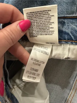 AGOLDE Riley Crop Blue Straight-Leg Jeans thumbnail 5