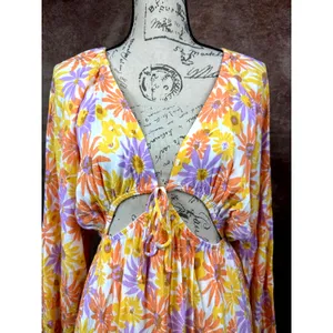 L*Space Feelin Fine Cut Outs Tie Front Dress Oopsie Daisy L thumbnail 5