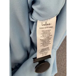 Lulus Ismene Light Blue Corset Seamed Strapless Maxi Dress NWT Sz XS thumbnail 8