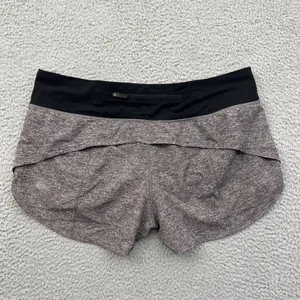 Lululemon Speed Up Shorts Low Rise 2.5" Gray Athletic Athleisure Women's 8 thumbnail 2