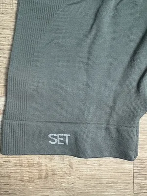 SET active Sculptflex High-Waist Seamless Biker Green Shorts Sz XS thumbnail 5