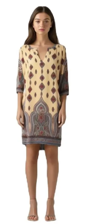 Gibson Latimer Women's Geometric Tunic Dress Size‎ Large thumbnail 1