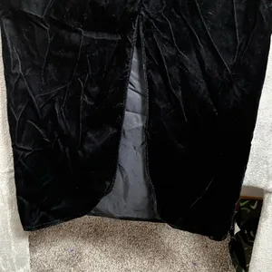 Vintage Black Lace Evening Gown Dress Gothic Victorian Dark Romance Witchy Y2K 8 thumbnail 4