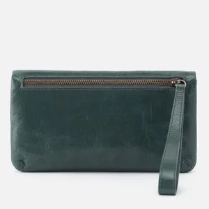 HOBO‎ LAUREN CLUTCH LEATHER WRISTLET WALLET Sage Henna Luxury Leather, NWT thumbnail 10