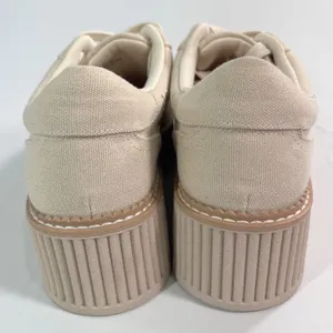 DV Dolce Vita Brin Womens Size 8.5 Cream Floral Eyelet Canvas Platform‎ Sneakers thumbnail 7